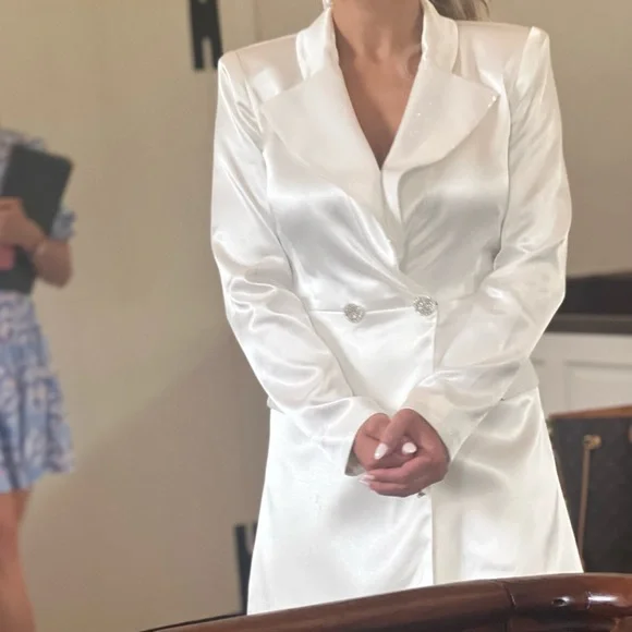 Bronx and Banco white blazer dress size xs - Picture 4 of 4